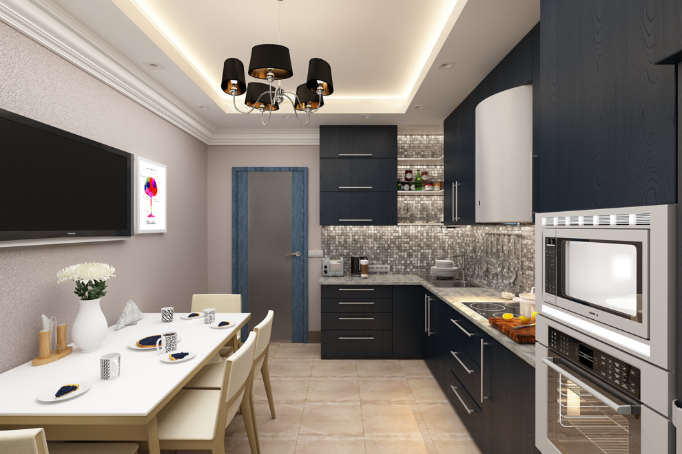 Дизайн интерьера однокомнатной квартиры.Современная класиика