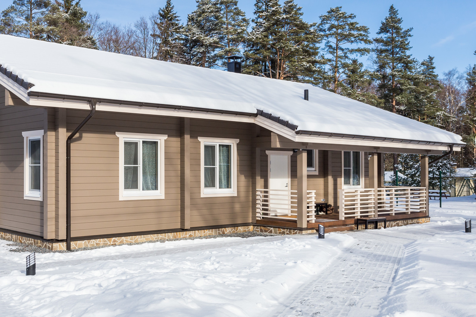 Обложка проекта: Финский уют - дом из клееного бруса с русской душой