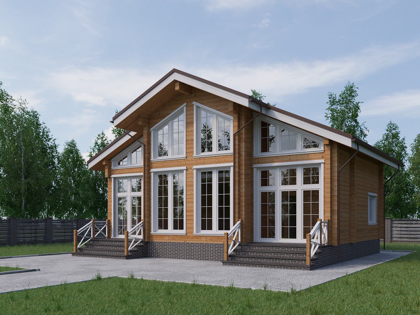 Обложка проекта: Дом из клееного бруса Старые Решёты