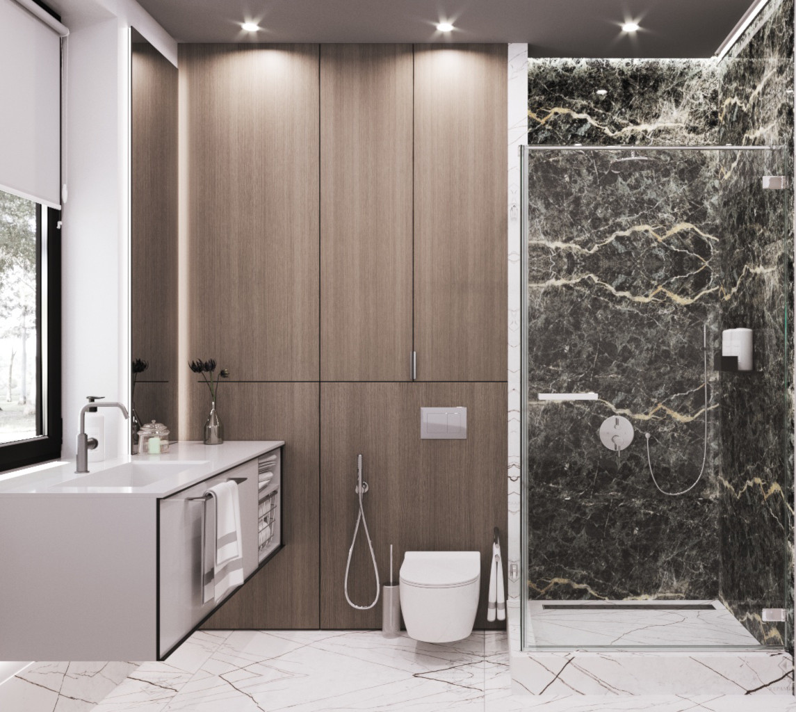 Обложка проекта: Санузел в загородном доме