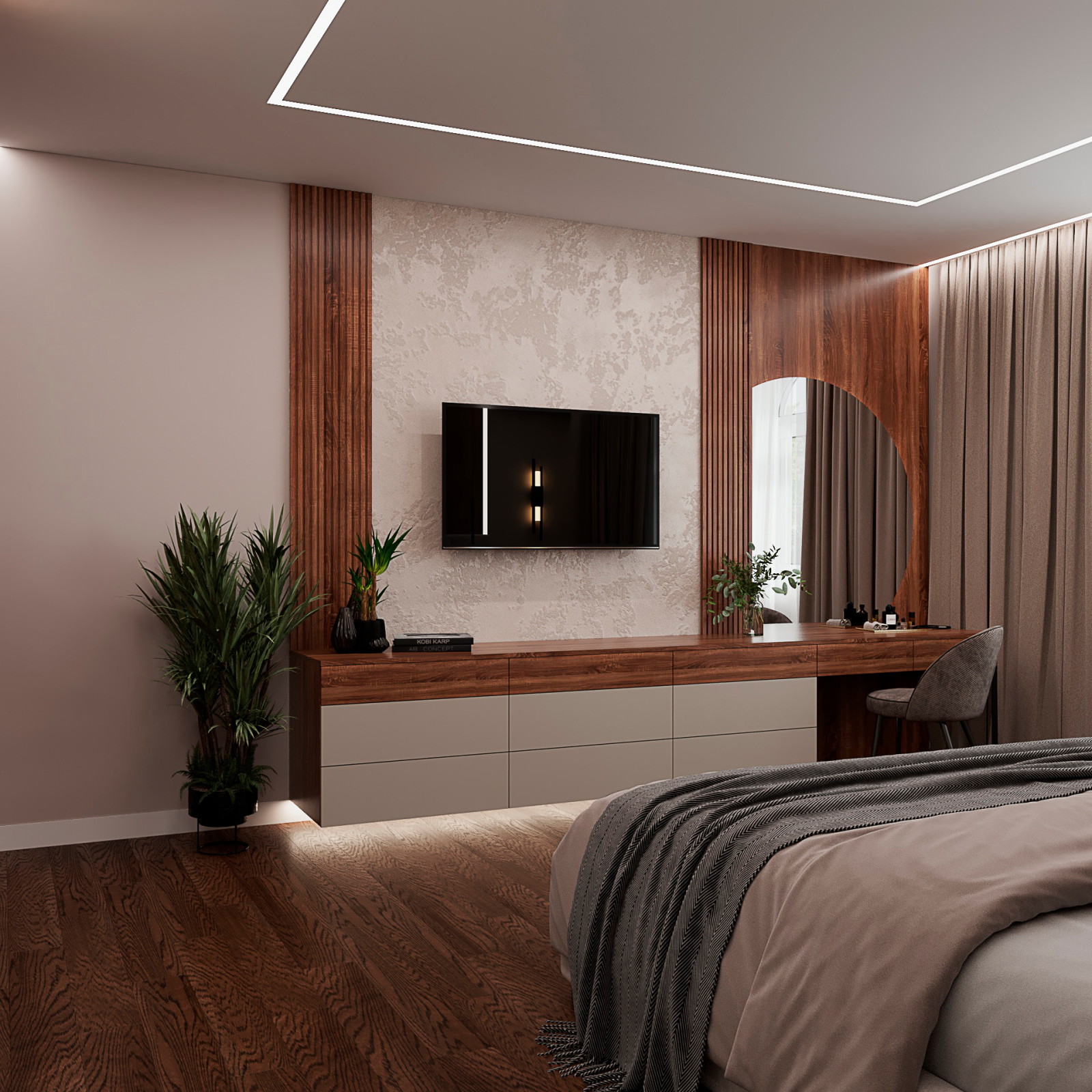 2023г. Интерьер частного дома 350 м2 в г. Новосибирск