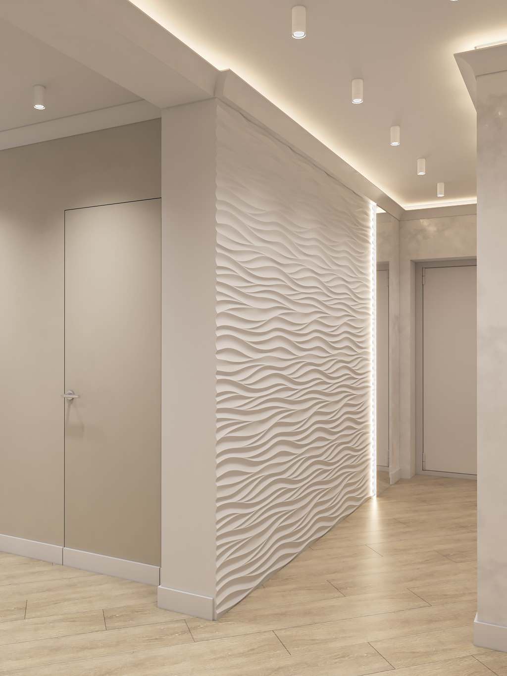 Интерьер квартиры 70 кв.м. для семьи с двумя детьми