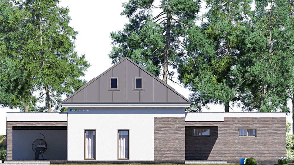 Проект дома с мансардой 15х23 м S308м2 F-18008
