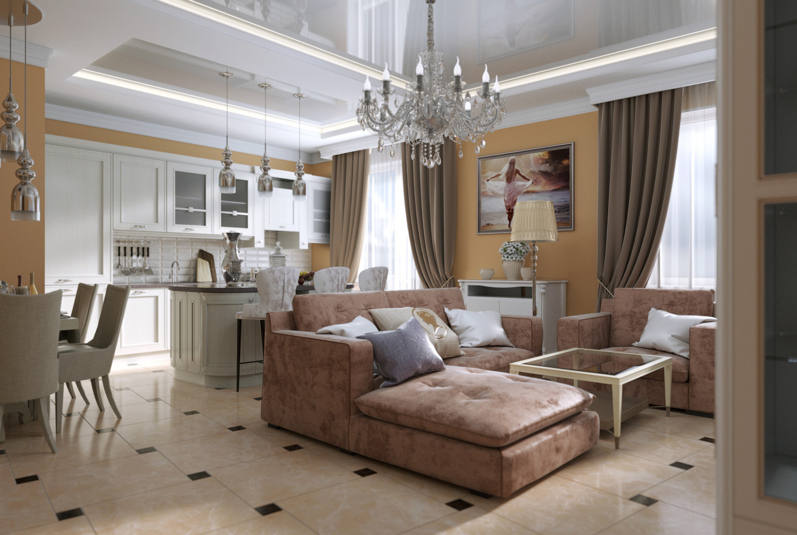 Обложка проекта: Квартира в ЖК " Новорижский"