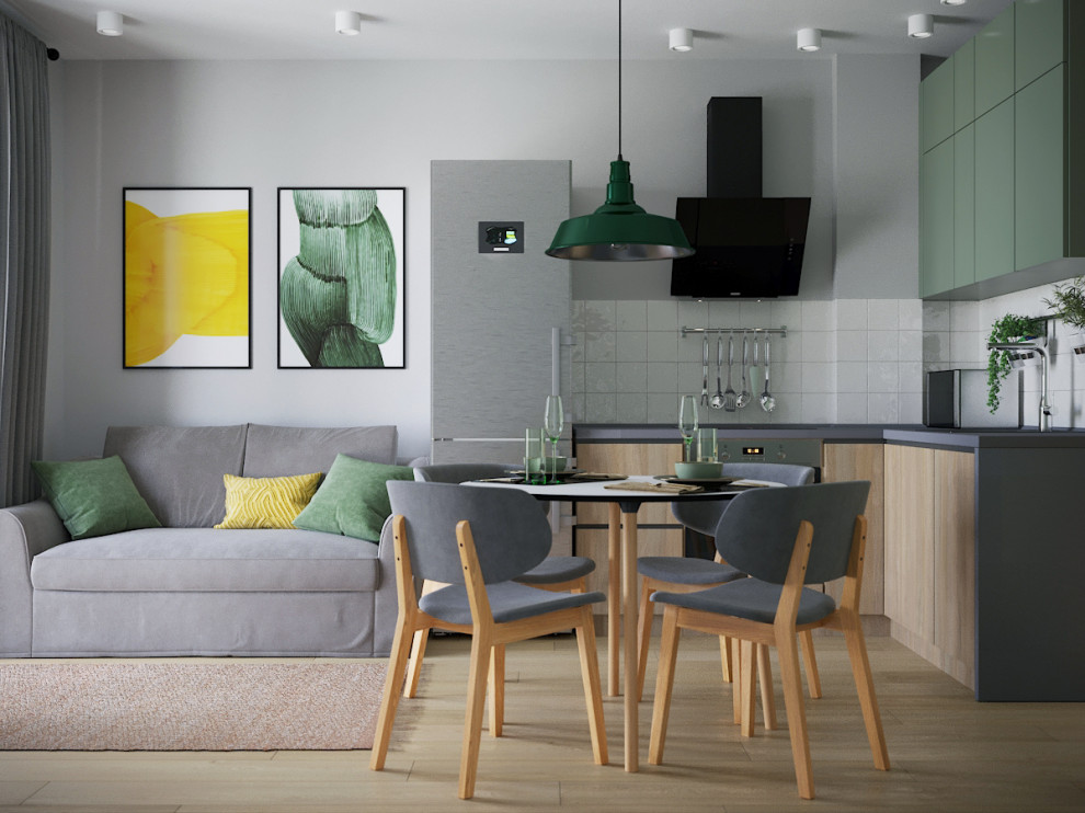 Зеленые акценты в ЖК "Цветной бульвар"