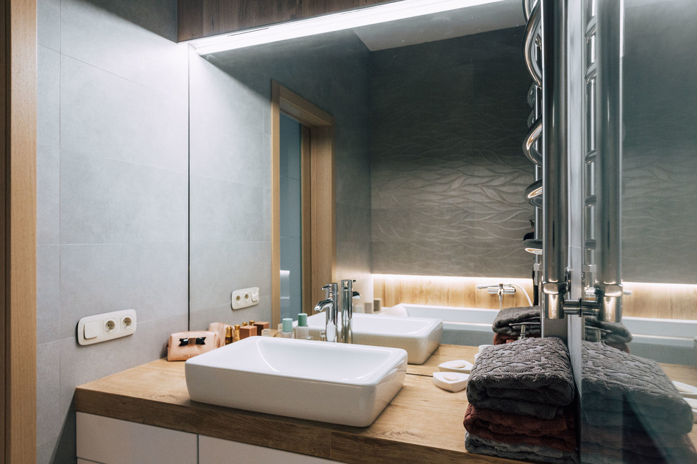 Дерево и бетон