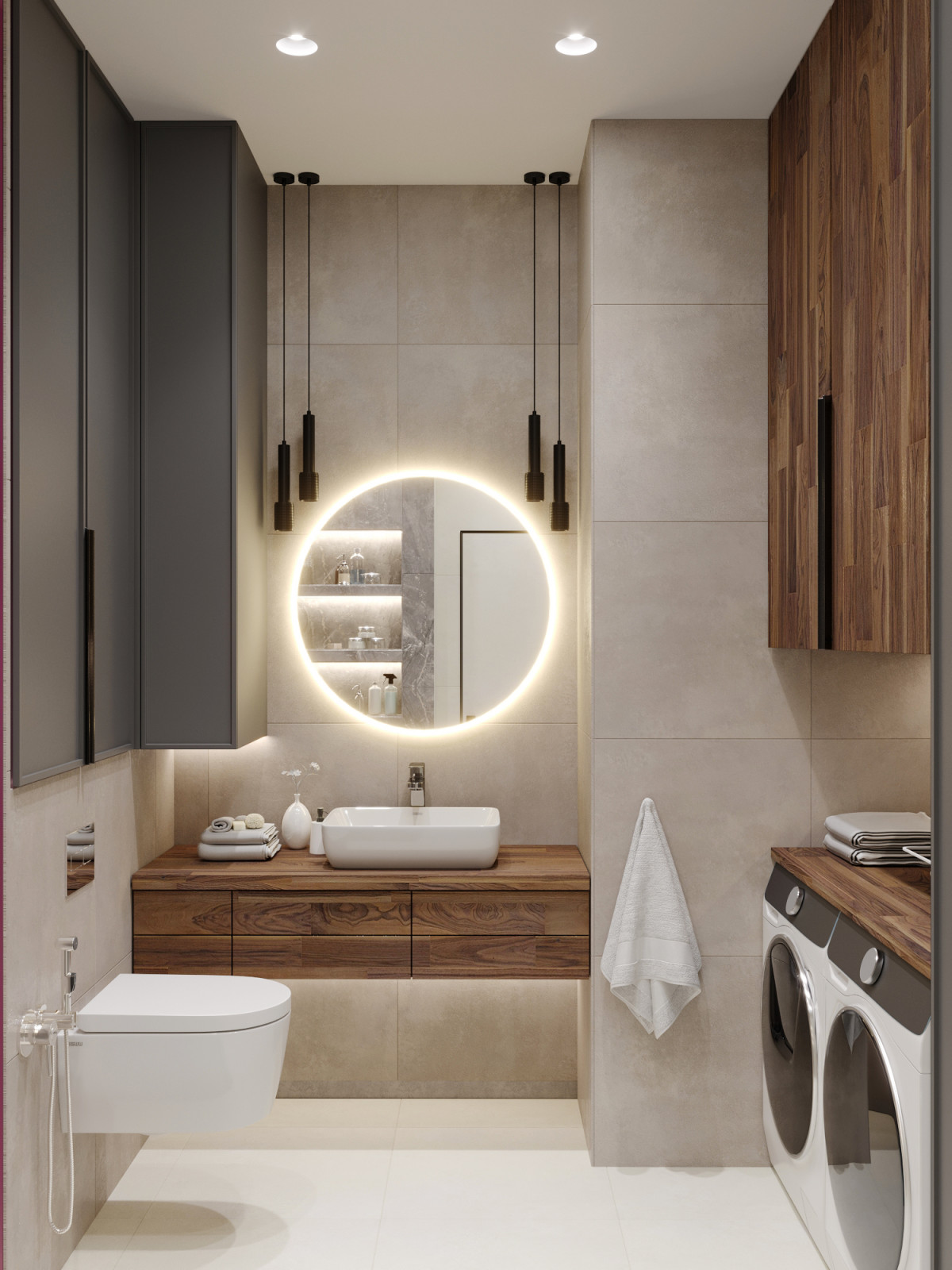 Квартира в серых тонах