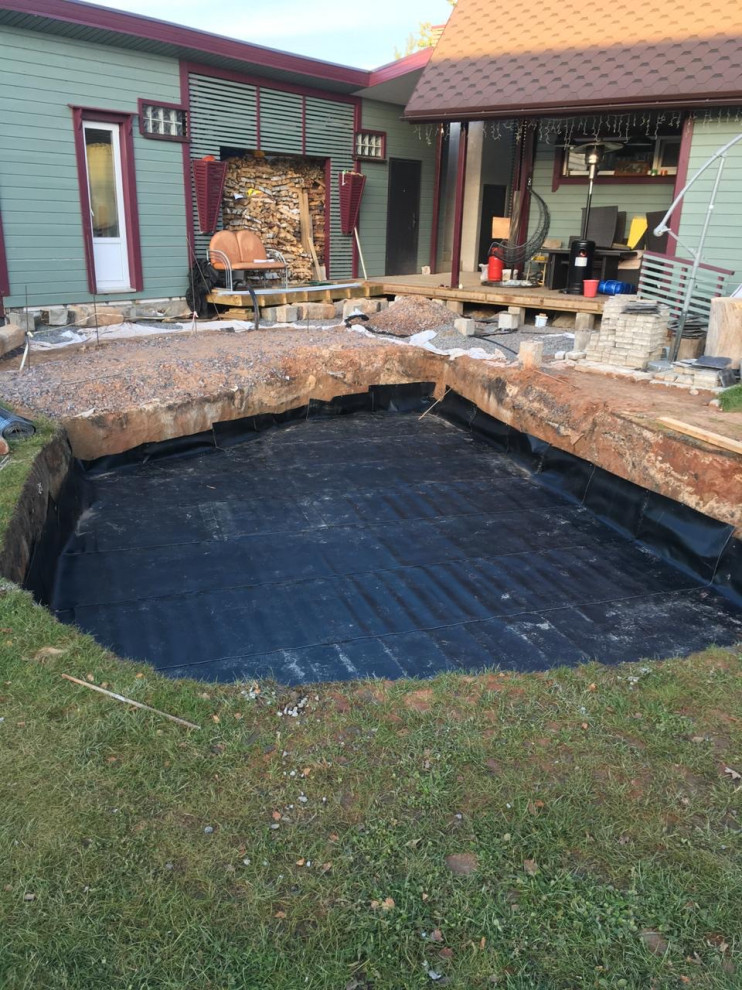 Обложка проекта: Уличный частный бассейн в ленинградской области