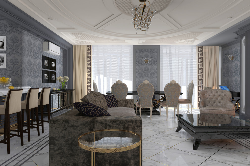 Роскошный интерьер в американском стиле