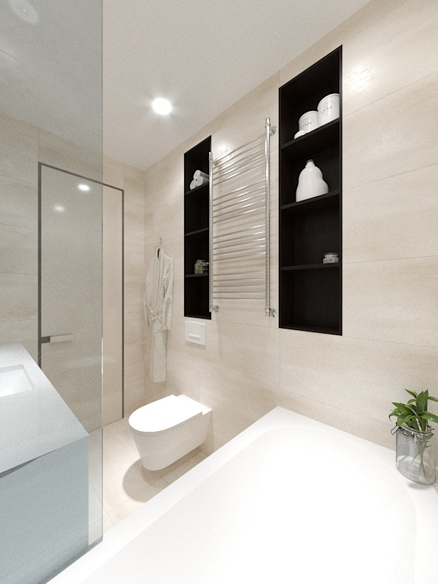 Дизайн проект однокомнатной квартиры 42 кв.м