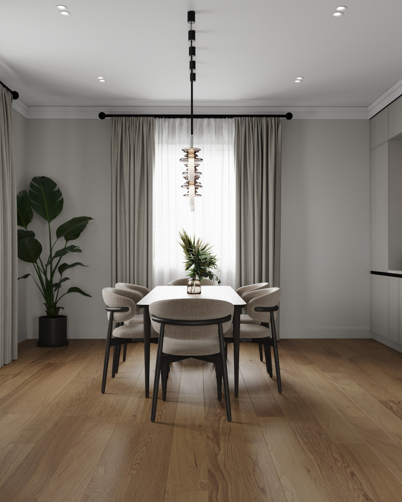 Кухня-гостиная (Частный дом в Малой Валяевке, Пензенская область)