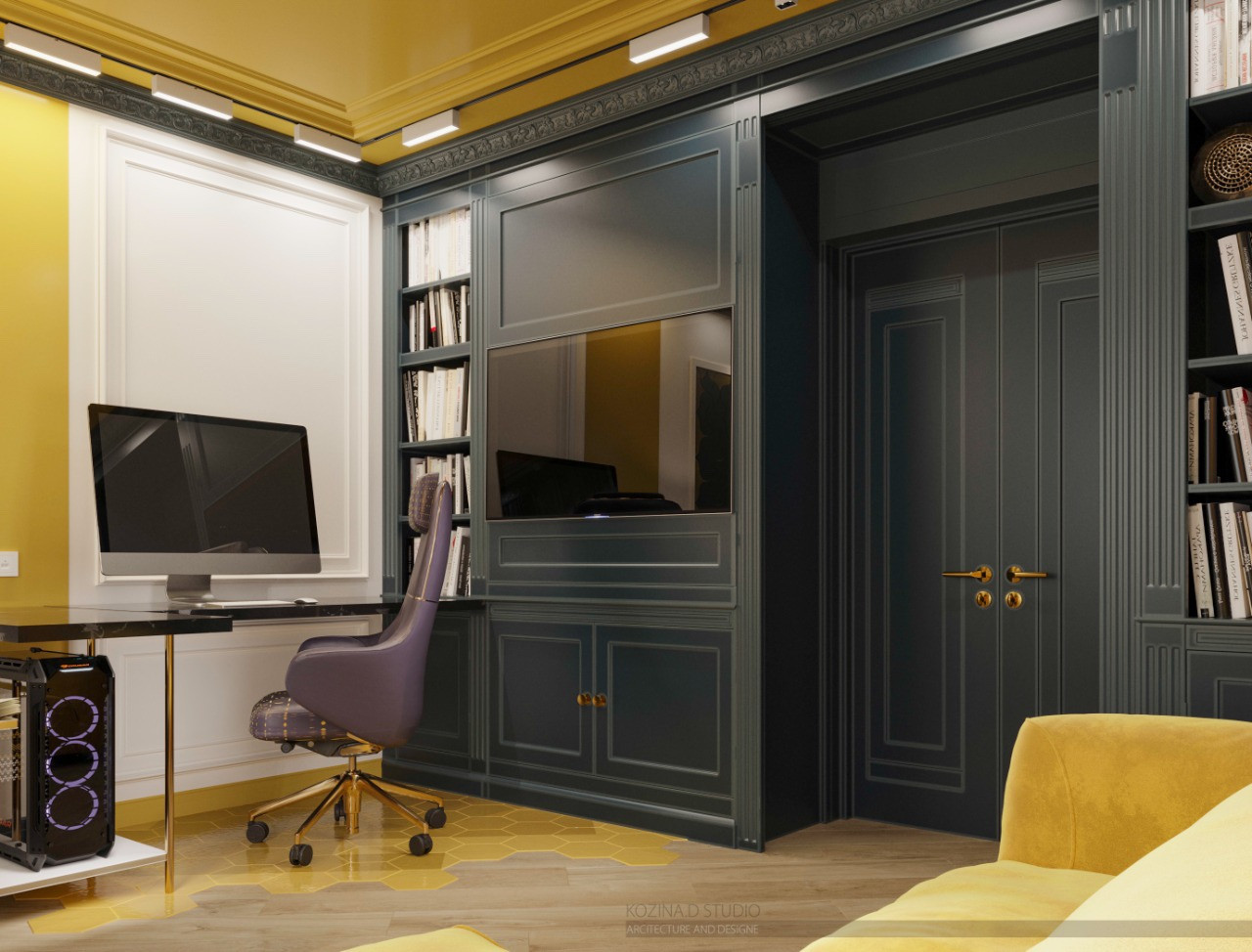 Проект двухкомнатной квартиры (86 м²) в Санкт-Петербурге