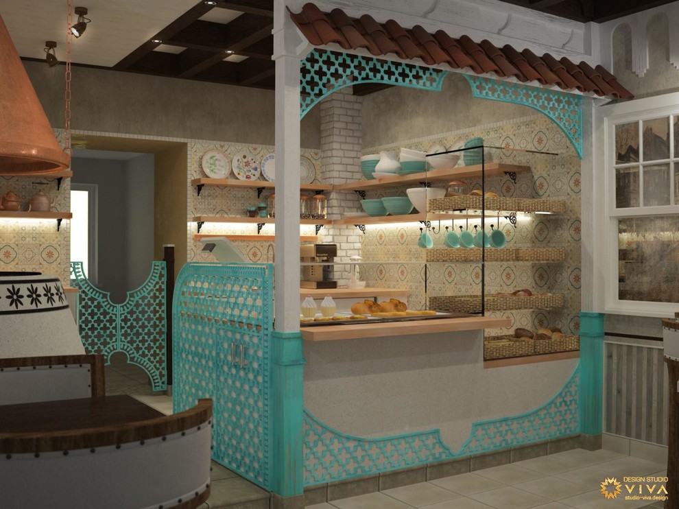 Дизайн-проект интерьера грузинской булочной "Пурмарили" в Санкт-Петербурге