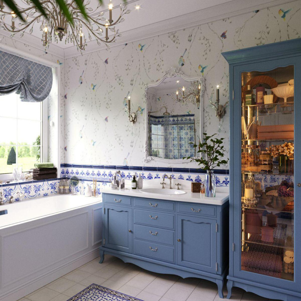 Дизайн проект частного дома в Московской области в стиле современный прованс