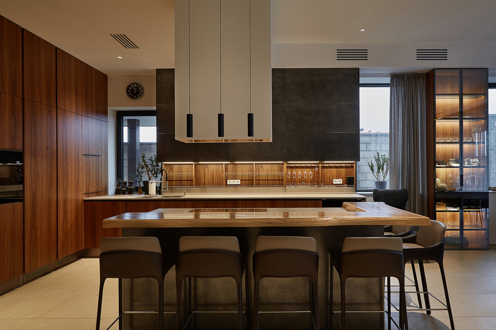 Кухня-гостиная в стиле минимализм