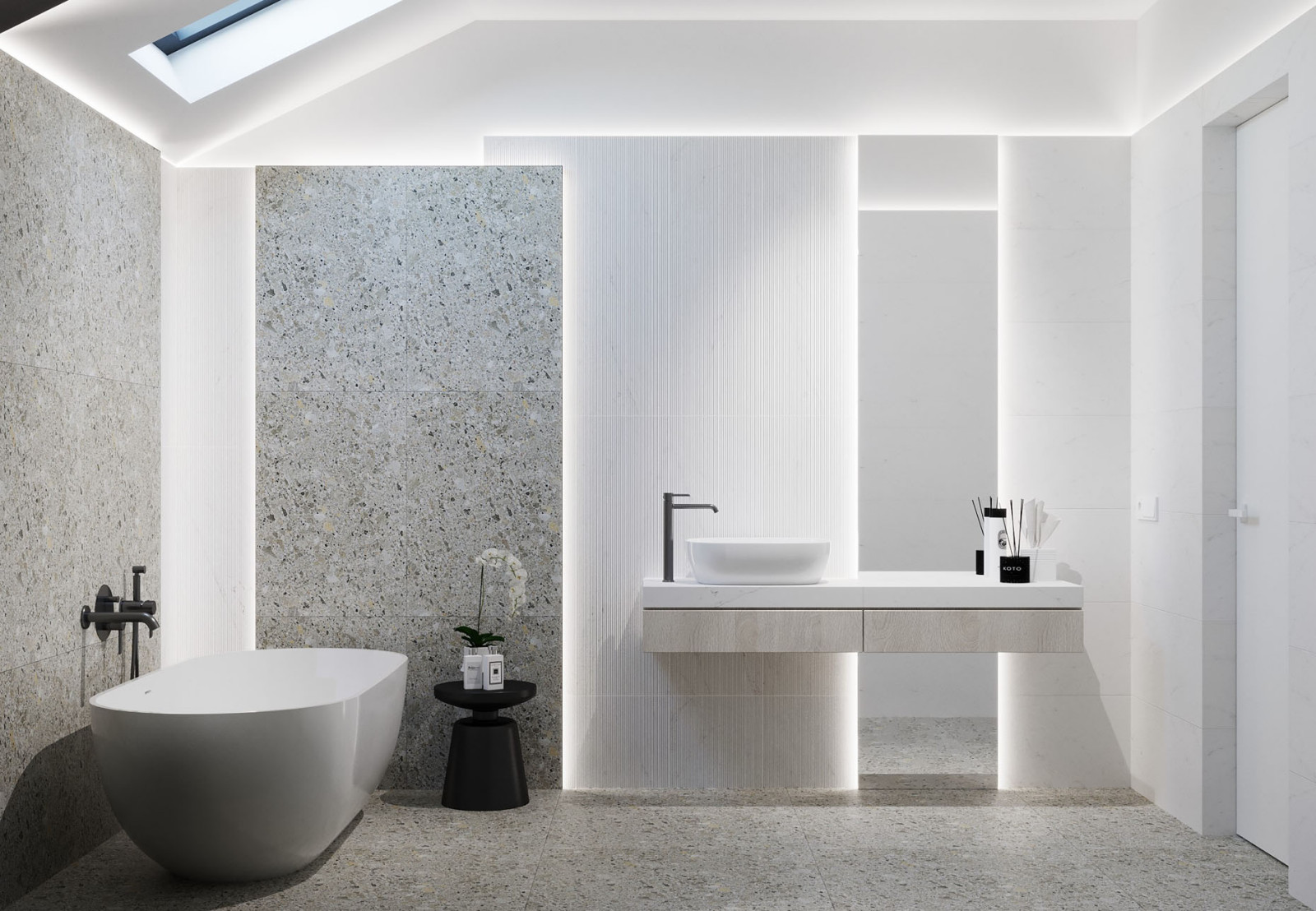 Y-house. Дизайн интерьера двухэтажного дома.