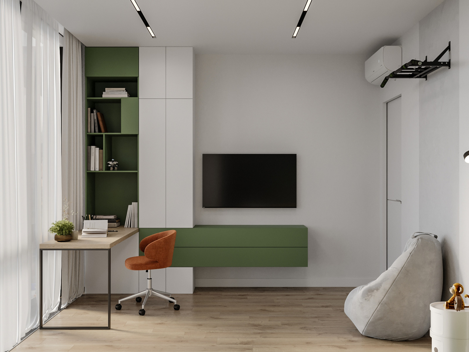 Современная квартира 94 м² - проект для семьи с ребёнком