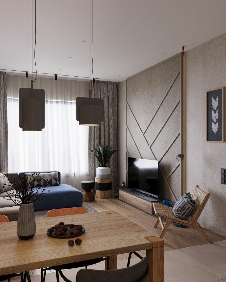 Обложка проекта: Проект однокомнатной квартиры в Санкт-Петербурге, очень самобытный