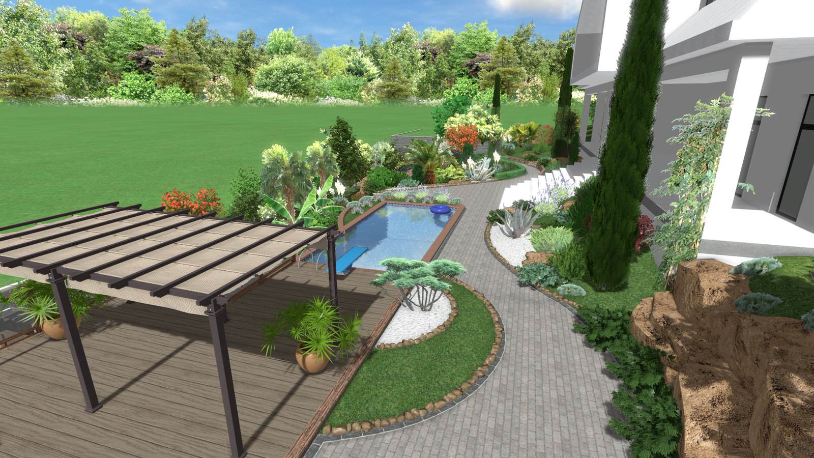 Приусадебный участок индивидуального жилого дома