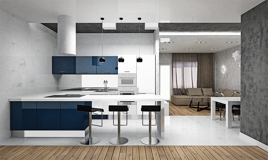 Дизайн - проект квартиры, 100 м2