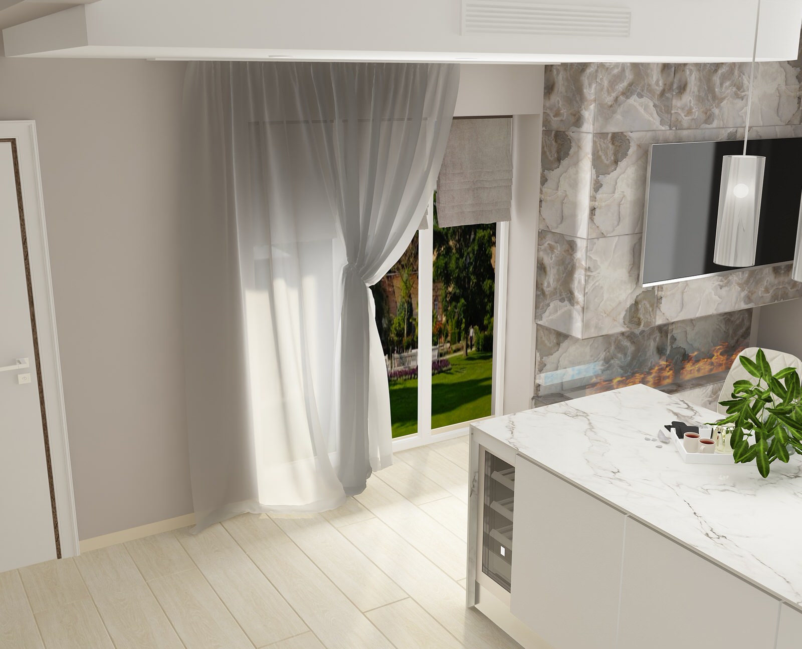 Загородный домик в Испании с террасой  (кухня - гостиная)