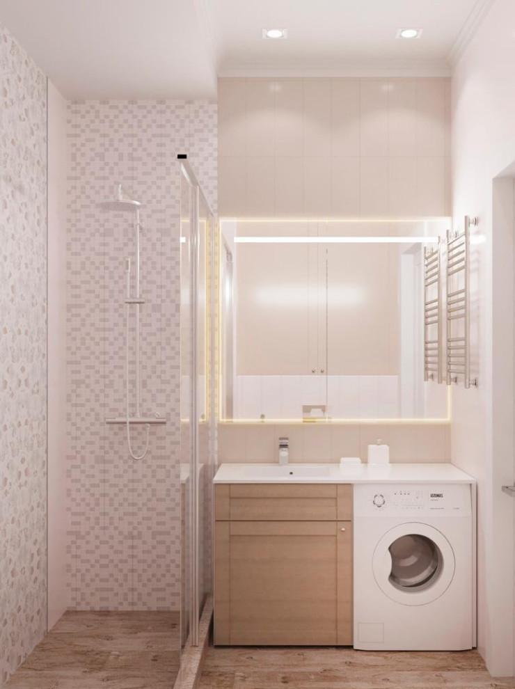 Дизайн проект квартиры общей площадью 87 м2 в стиле "Эклектика"