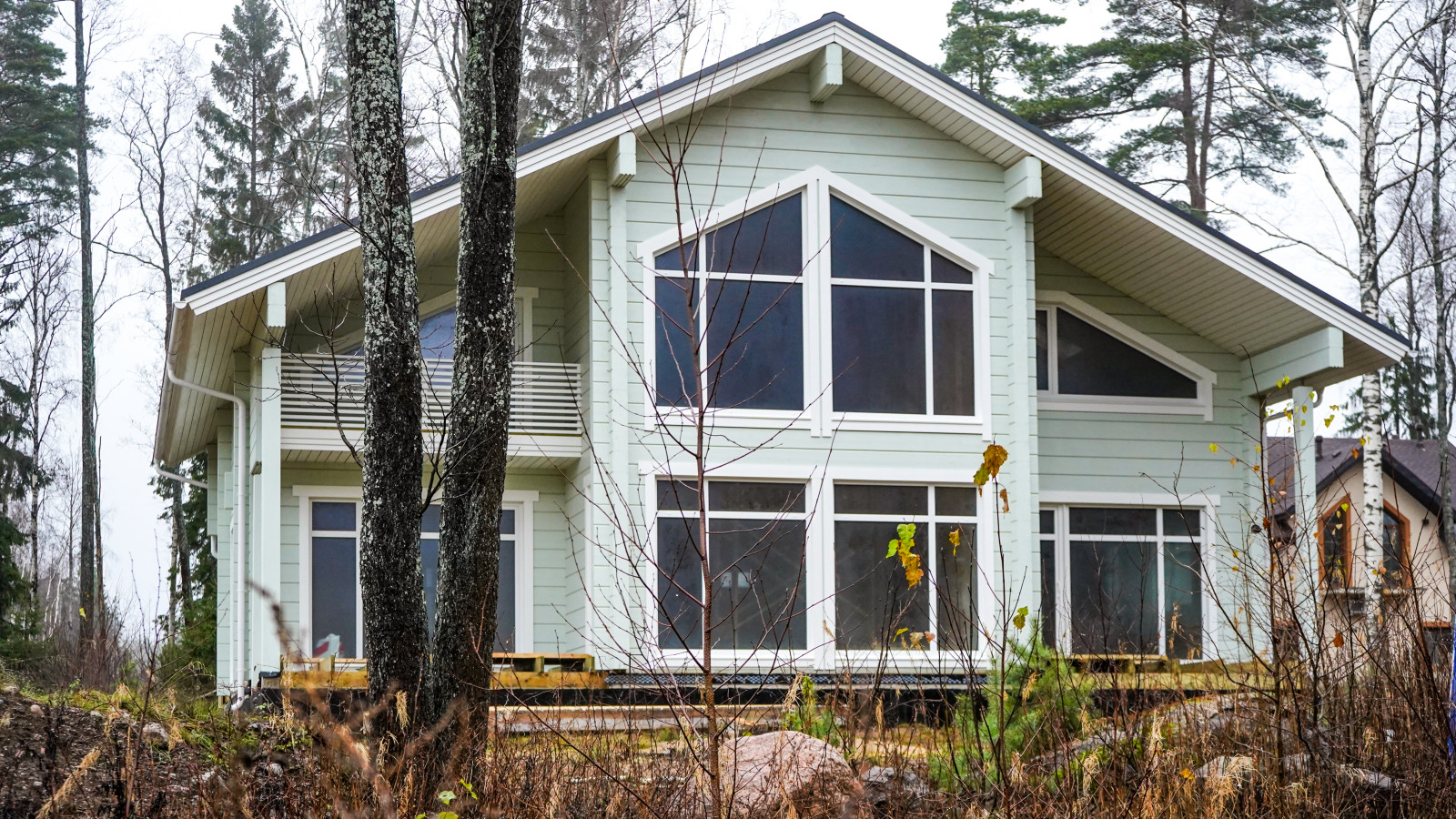 ОБЗОР ПОСТРОЕННОГО ДОМА ИЗ КЛЕЕНОГО БРУСА ПО ПРОЕКТУ ФОРТА 160