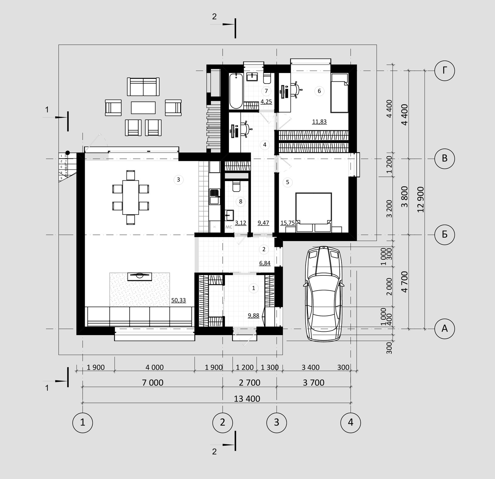Обложка проекта: Конкурсный проект "Меандр-дом"