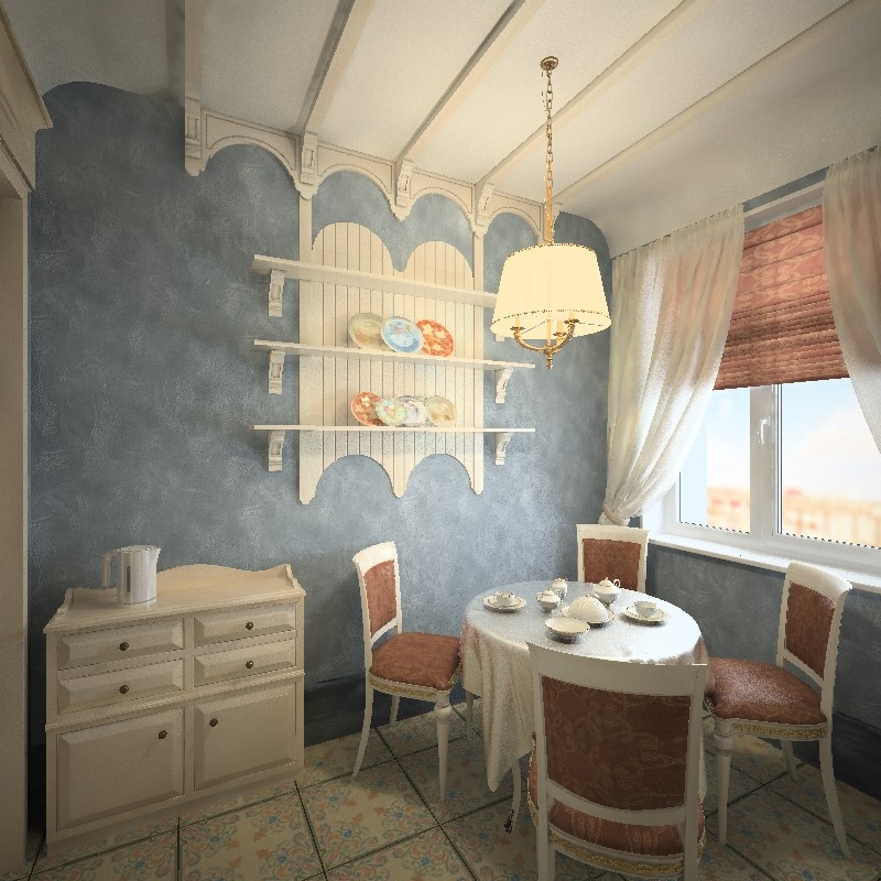 Интерьер в синих тонах