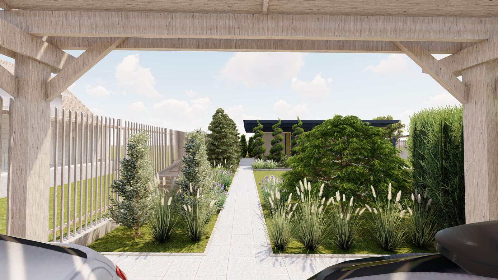 Участок Новая Рига 2 вариант.Хвойные