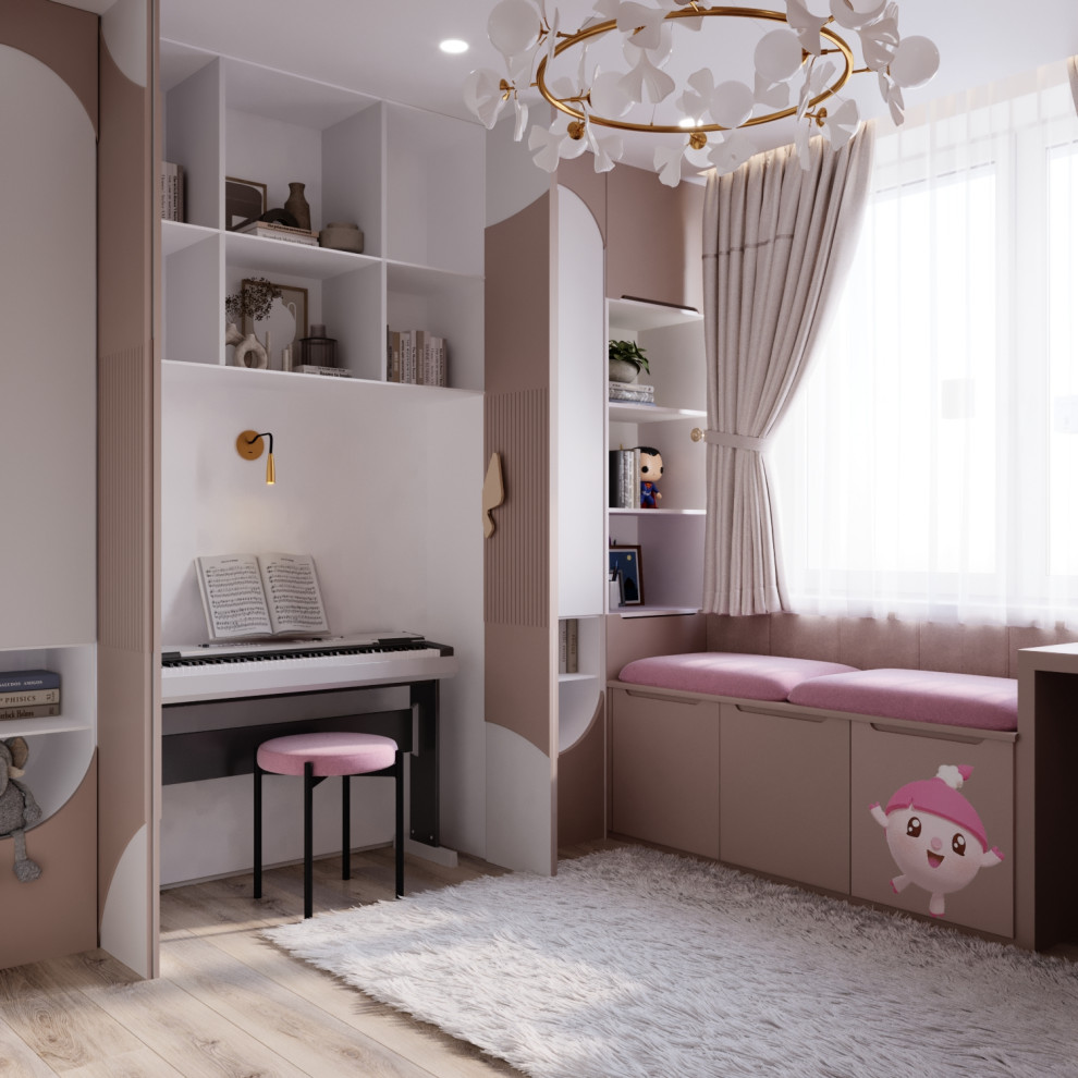 Уютная квартира с детской для девочки