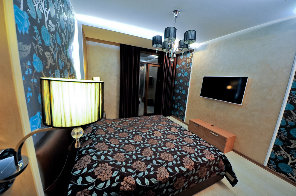 Скай Форт. Необычный интерьер квартиры площадью около 100 м2