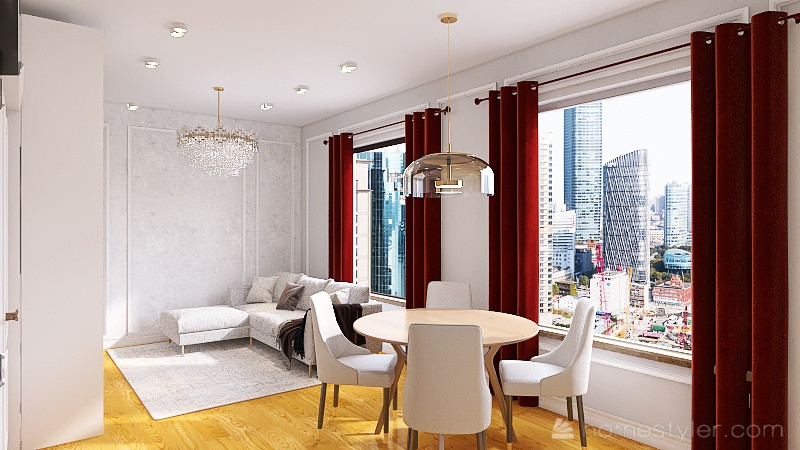 Обложка проекта: Дизайн гостиной во французском стиле