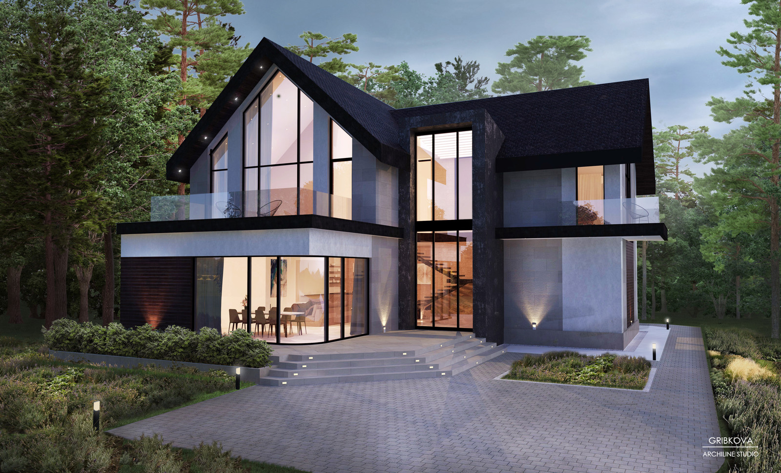 Обложка проекта: Загородный дом "Forest house"