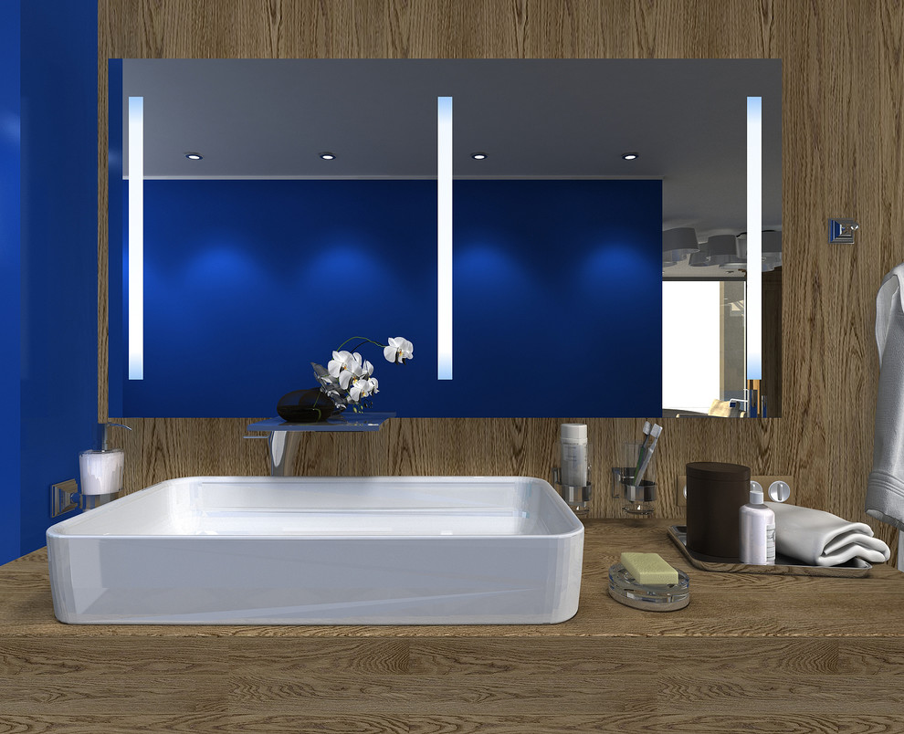 Фрагмент ванной комнаты с умывальником