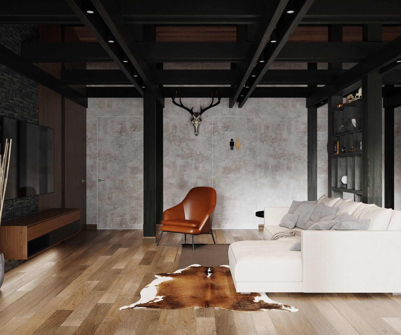 Hunter house | 88 кв. м | Проект загородного дома в современном стиле