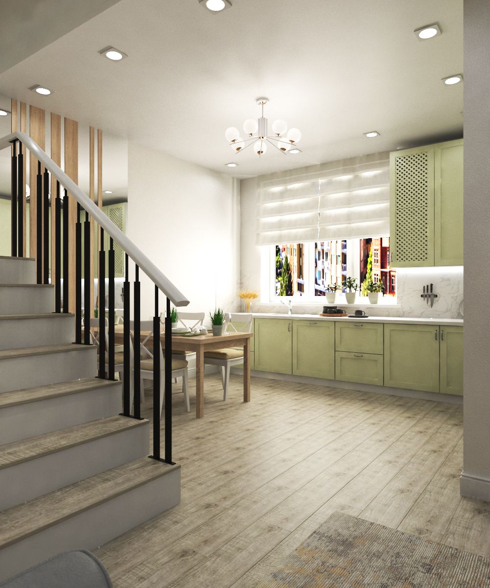 Дизайн проект таунхауса (3 этажа с чердаком)