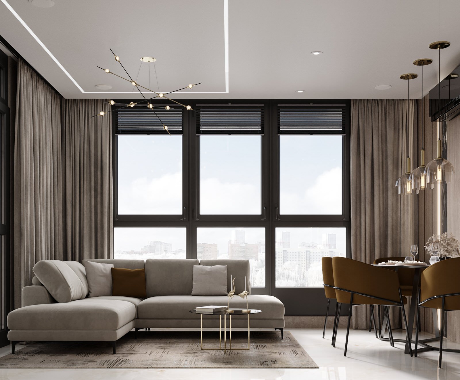 Квартира в ЖК Челюскинцев в минимализме