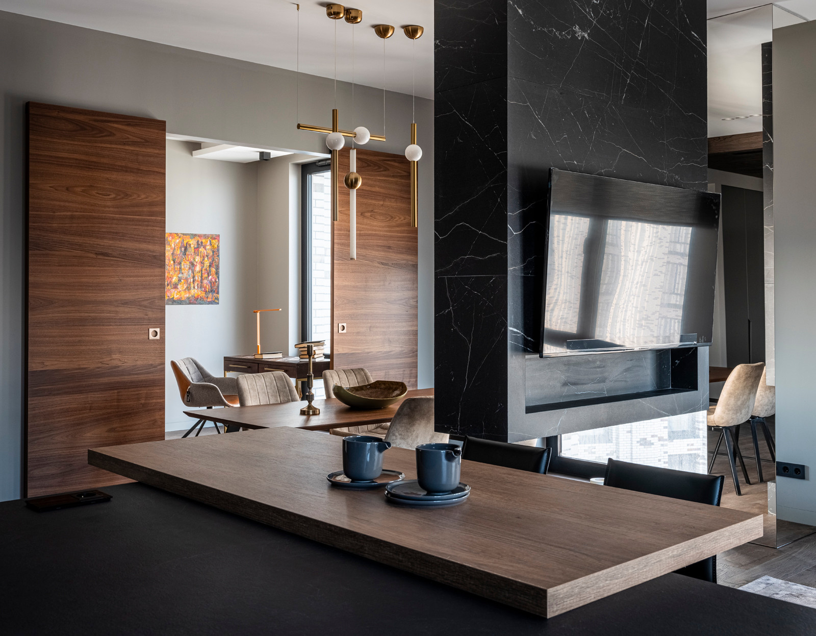 Реализованный проект квартиры 90м2 в ЖК Пресня сити