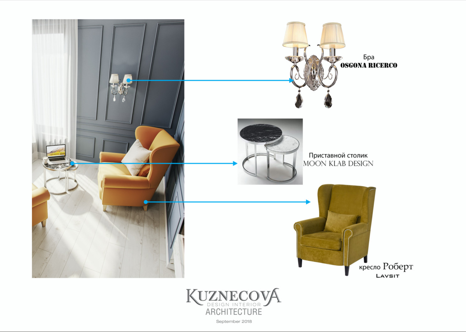 Дизайн проект квартиры 85 кв.м.