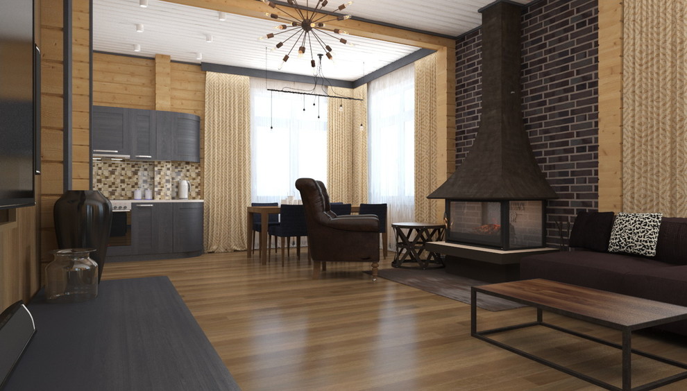 Обложка проекта: Проект интерьера деревянного дома в Новосибирске