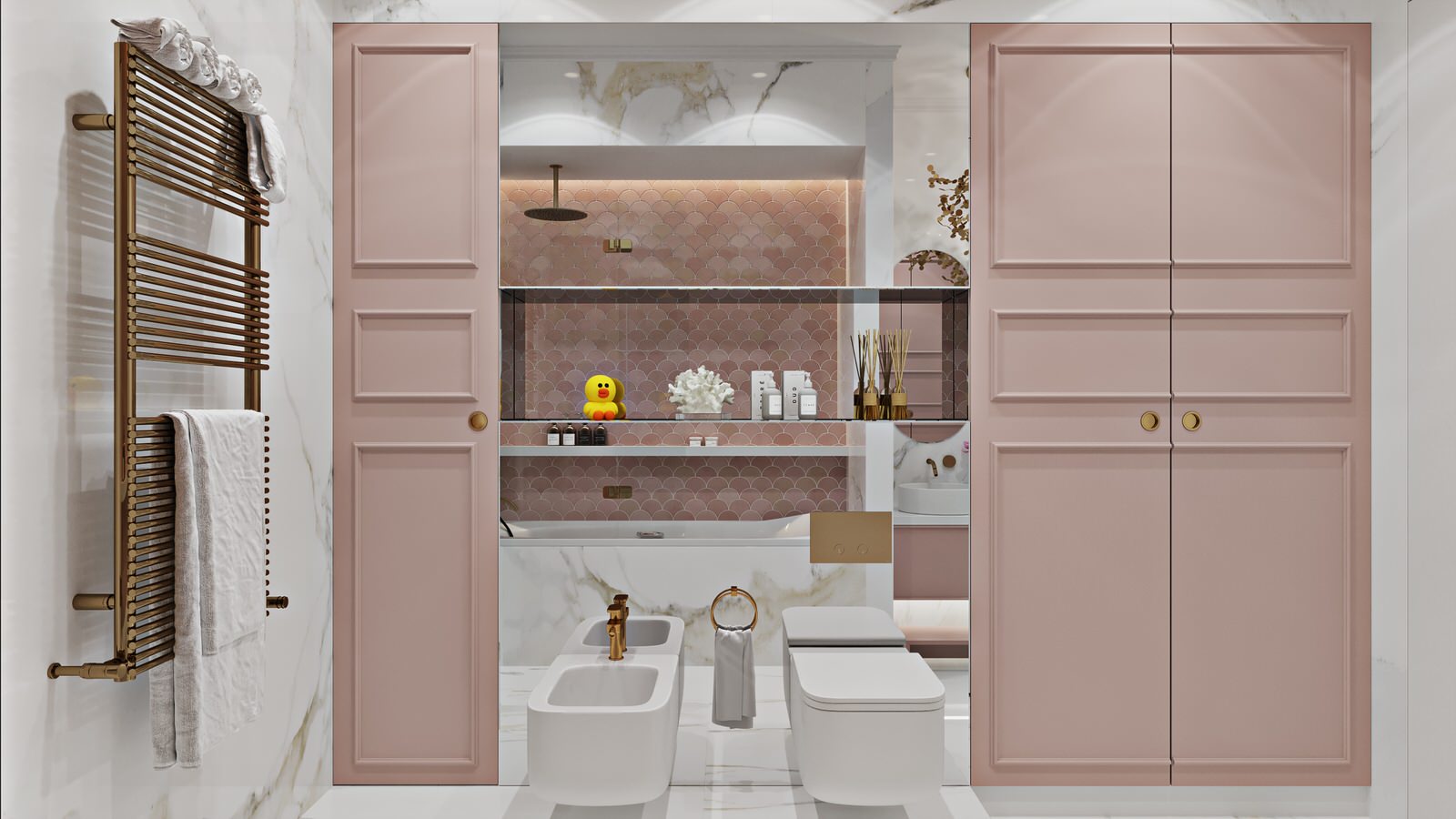 Квартира с сочными цветовыми акцентами для большой семьи