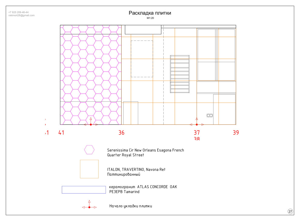 План отделки стен: примеры