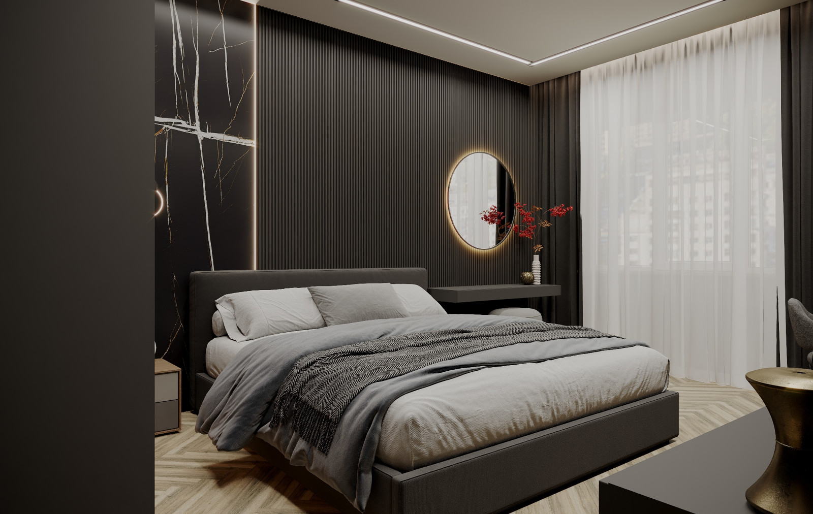 Дизайн 2-х комнатной квартиры 77 кв.м