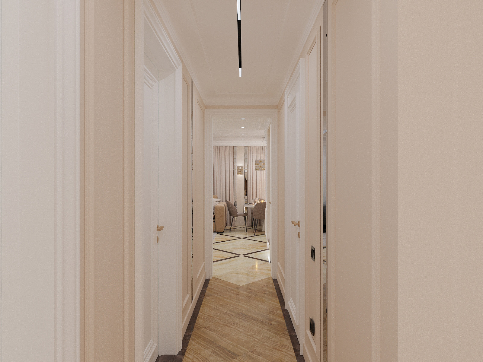 Проект двухуровневого пентхауса в ЖК "Парковый"