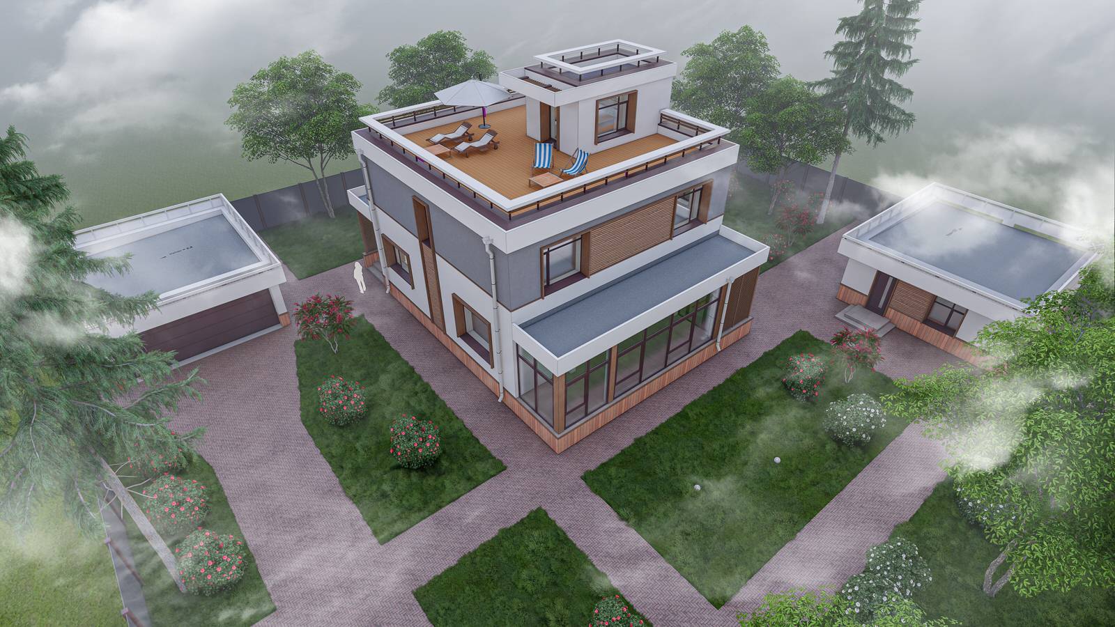 Реконструкция фасадов 2-х этажного жилого дома