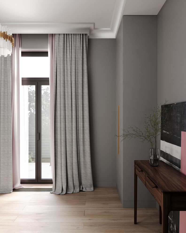 Стильный дом с красными акцентами