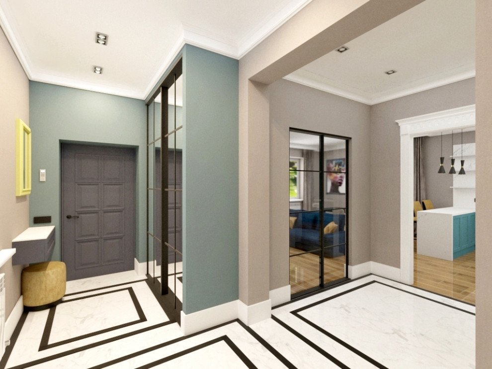 Атмосферный дизайн квартиры в самом сердце города 125 кв.м.