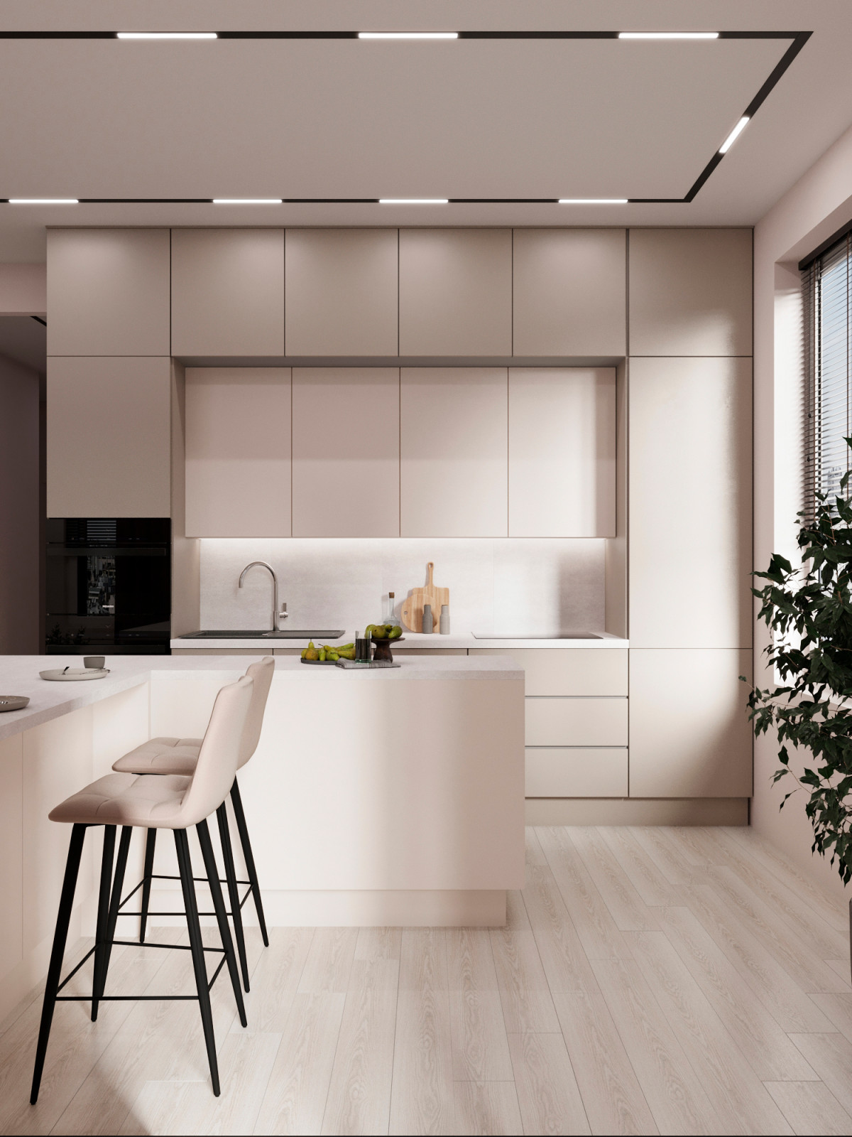Современная квартира 74 м² для молодой пары