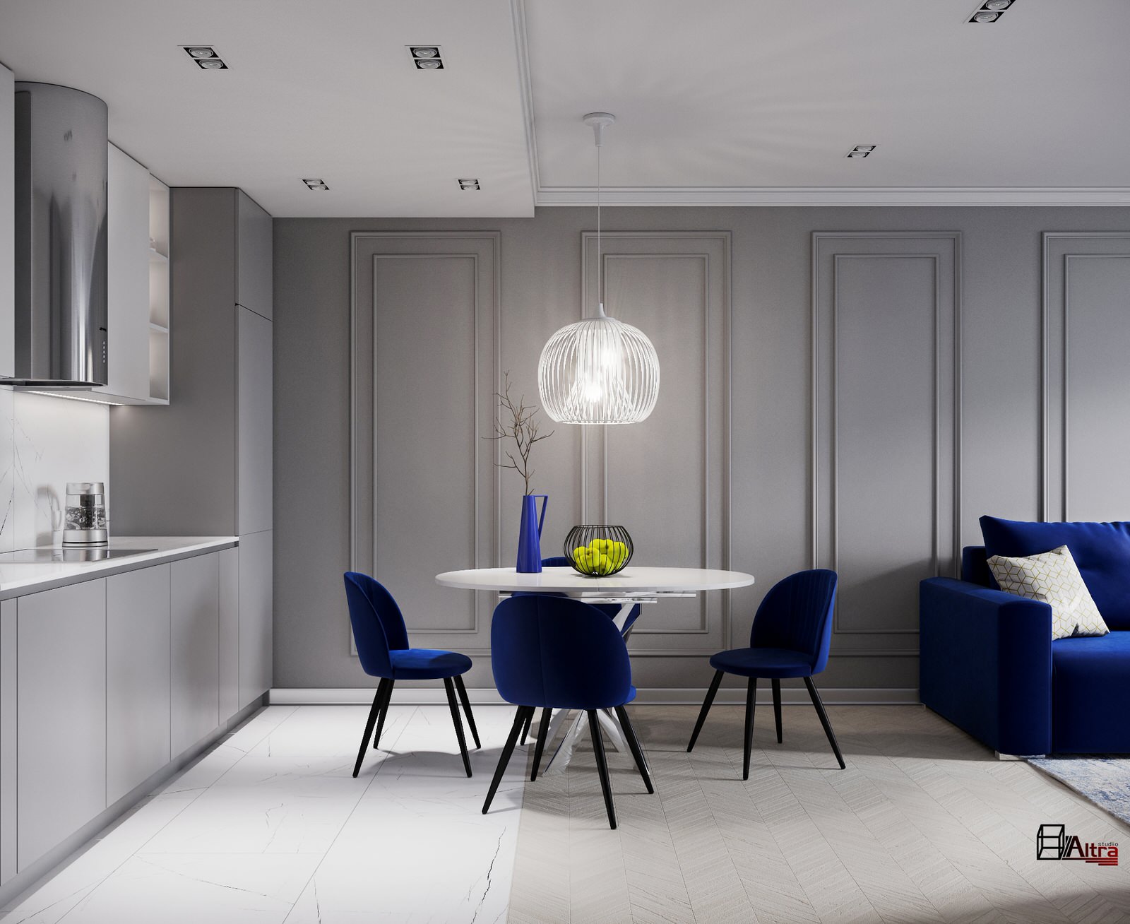 Частичный дизайн-проект квартиры в ЖК Европейский берег